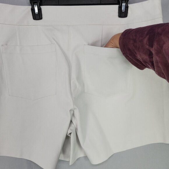 Spanx Active Shorts 6” Women’s Plus Size 3X Silver Lining Stretch Waist Comfort - Picture 13 of 16